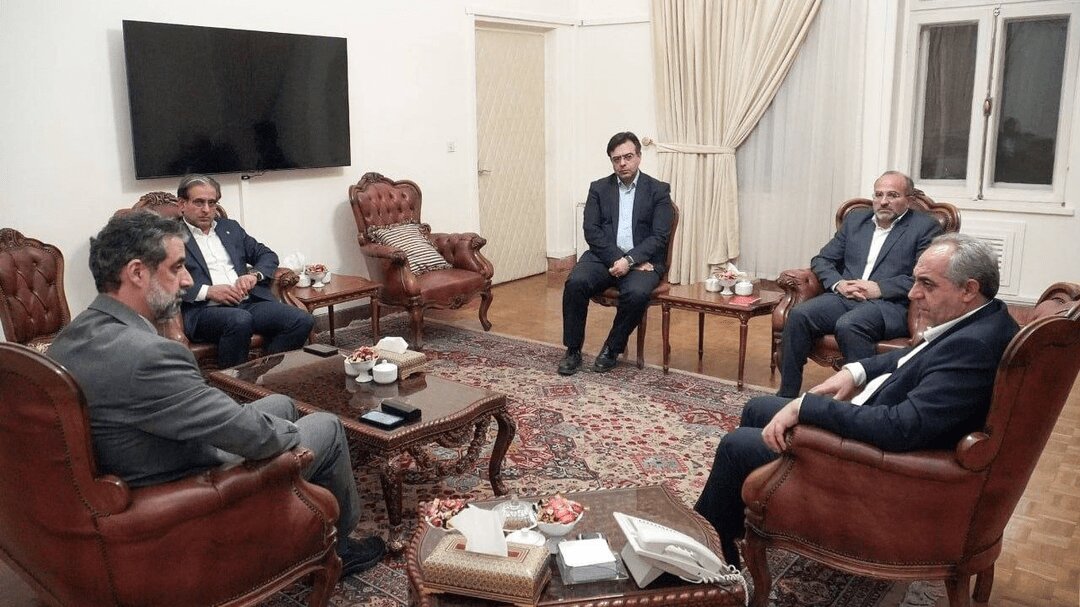 مدیرکل جدید صدا و سیمای آذربایجان شرقی ایوب نصیری در حال سخنرانی